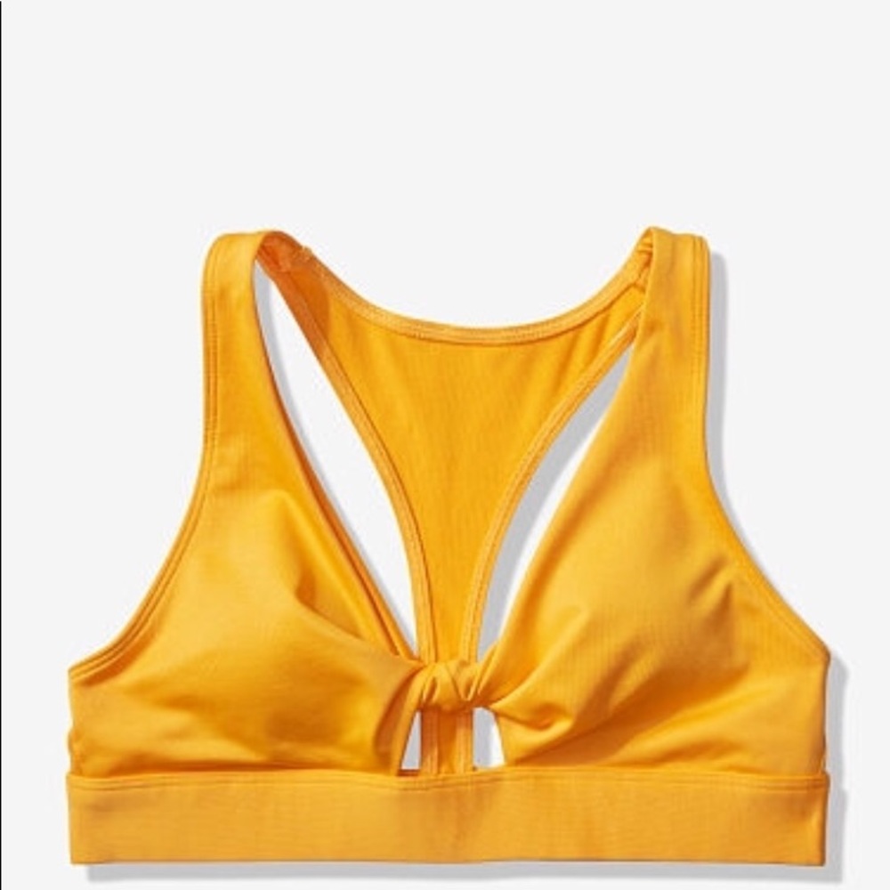 Pink gym and swim sports bra